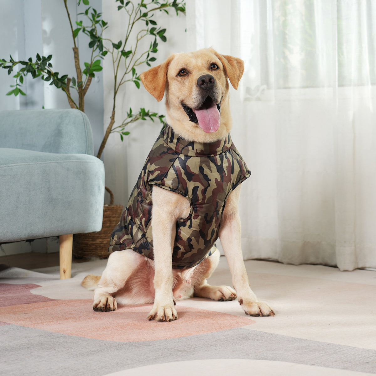 Thickened Dog Camouflage Winter Coat
