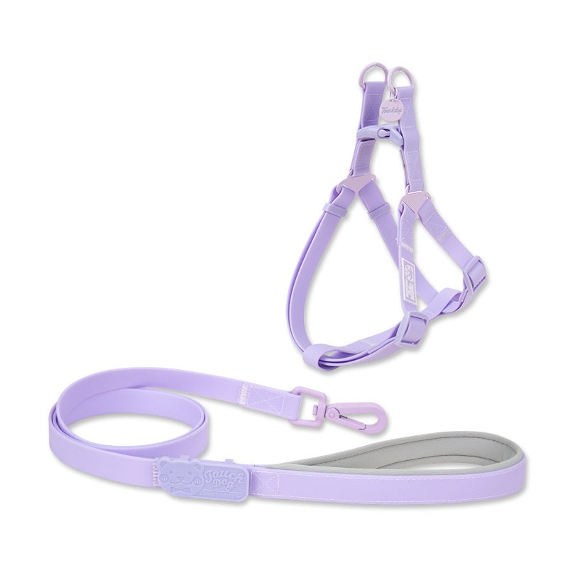 Jelly Color Pvc Chest Back Collar Waterproof Pet Products