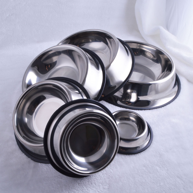 Non-Slip Stainless Steel Pet Bowls