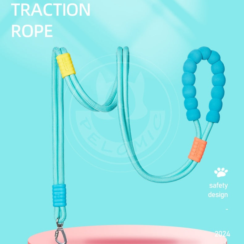 Two-Section Dog Leash Cross-Body Multi-Functional P-Shaped Rope