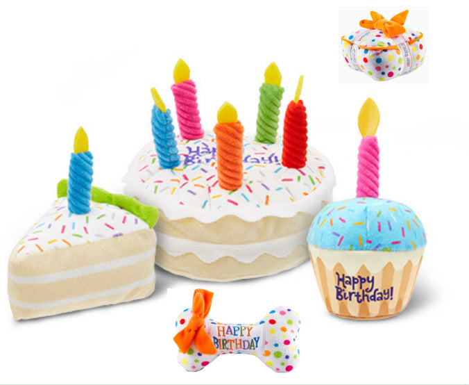 Plush Dog Birthday Gift Toy