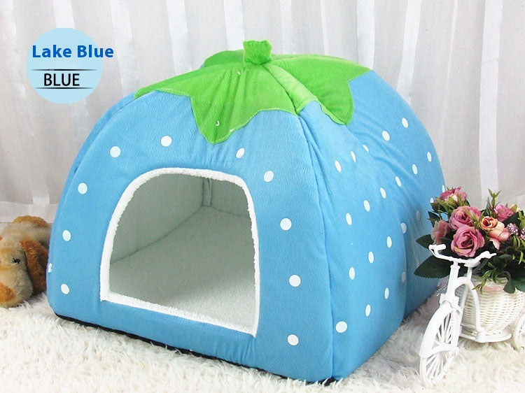 Hand-Stitched Cotton Pet House