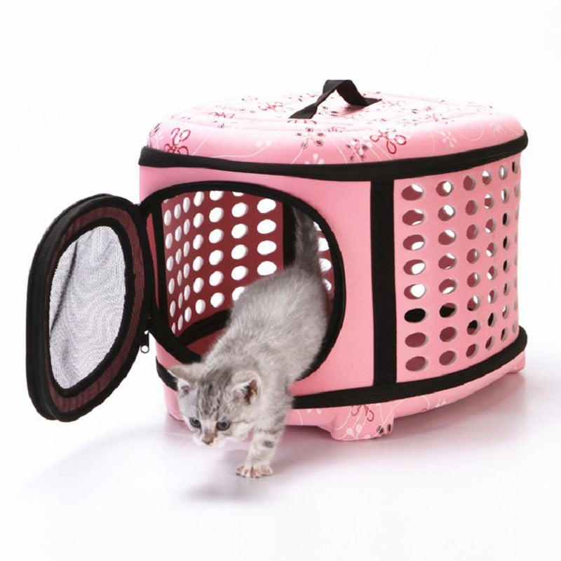Eva Pet Bag Portable Collapsible Dog Out Bag Manufacturer Wholesale Fashion Breathable Pet Dog Backpack