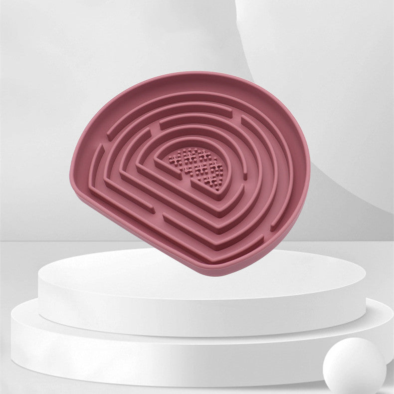 Slow Food Anti-Choke Silicone With Suction Cup Pet Food Basin
