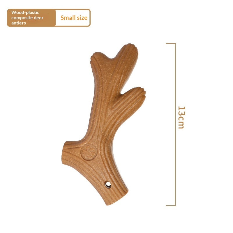 Bite-Resistant Pine Wood Dog Bone Chew
