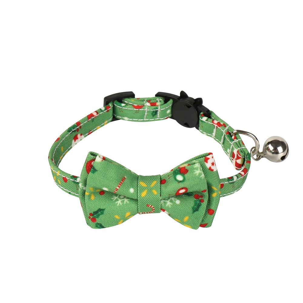 Christmas Bow Tie Dog Collar Pet Gift