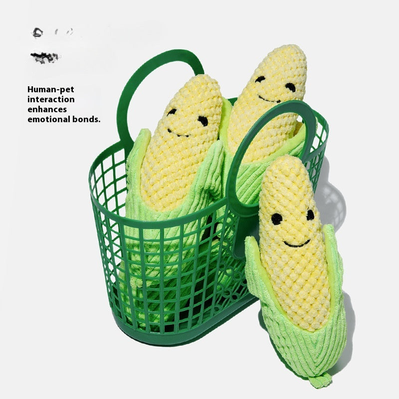 Dog Molar Teeth Cleaning Brocoli Plush Doll Sound Toy