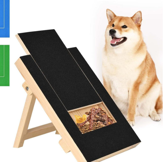 Adjustable Height Dog Scratcher Wooden Pull-Out Nail Scraper