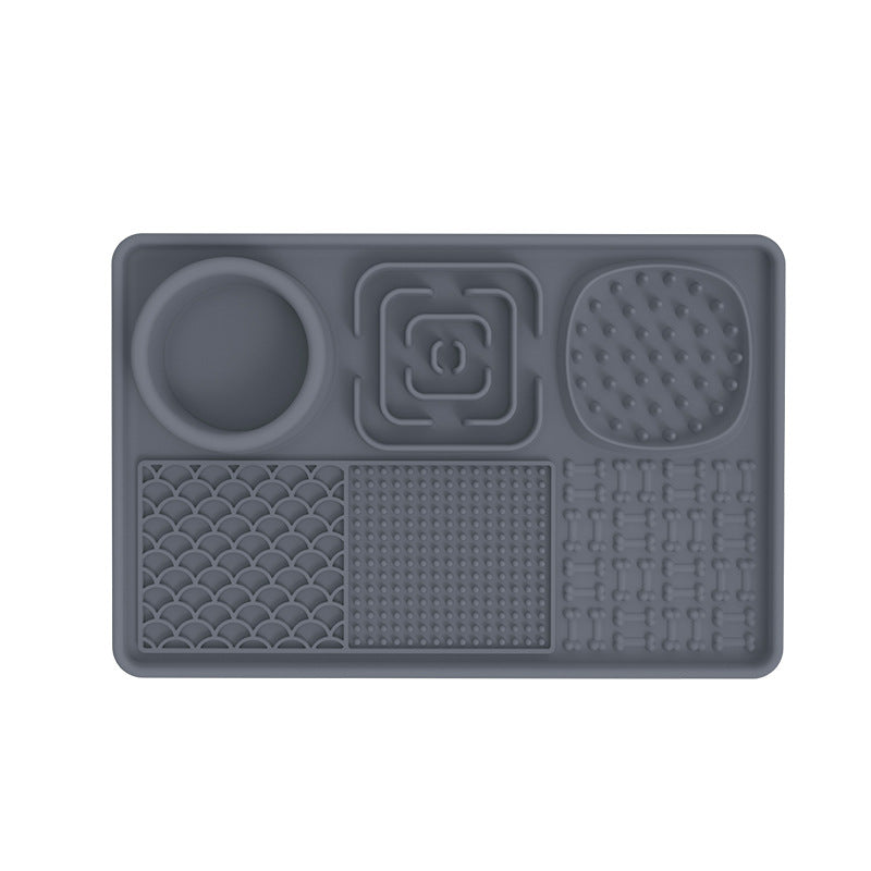 Silicone Dog Slow Food Mat with Sucker