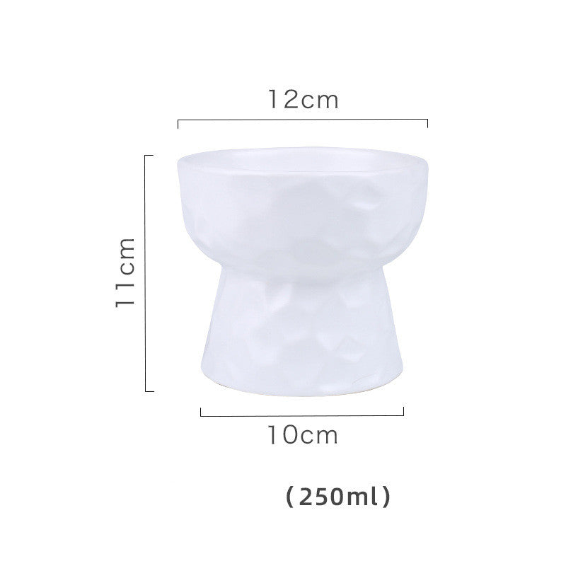 Pet Ceramic High Bowl