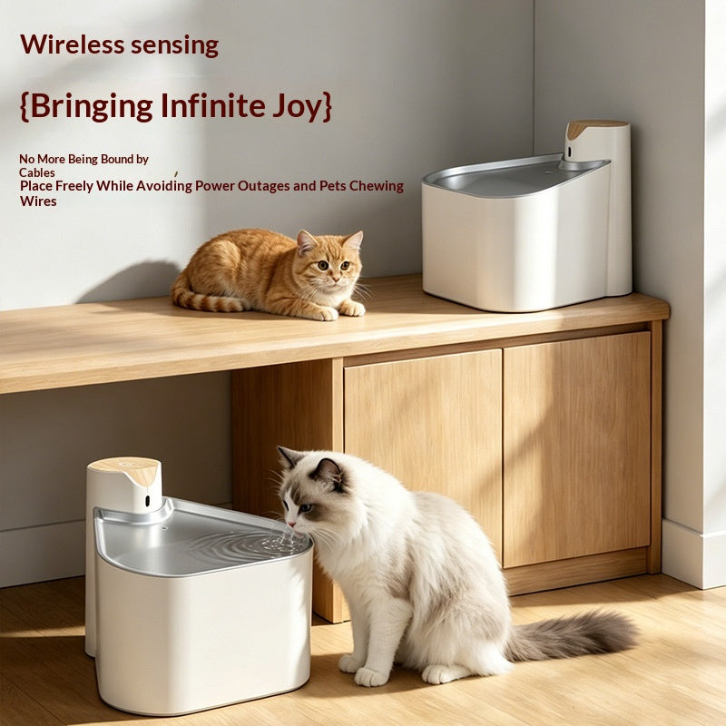 Smart Sensor Wireless Circulating Filtered Pet Water Fountain