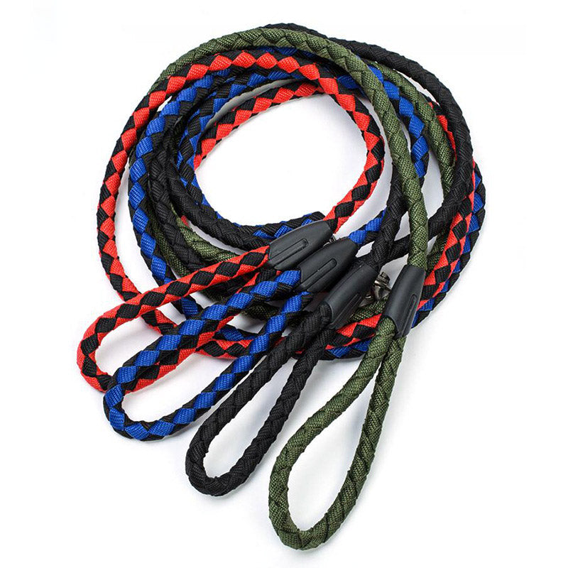 Easy To Control Non Retractable Nylon Braided Dog Leash