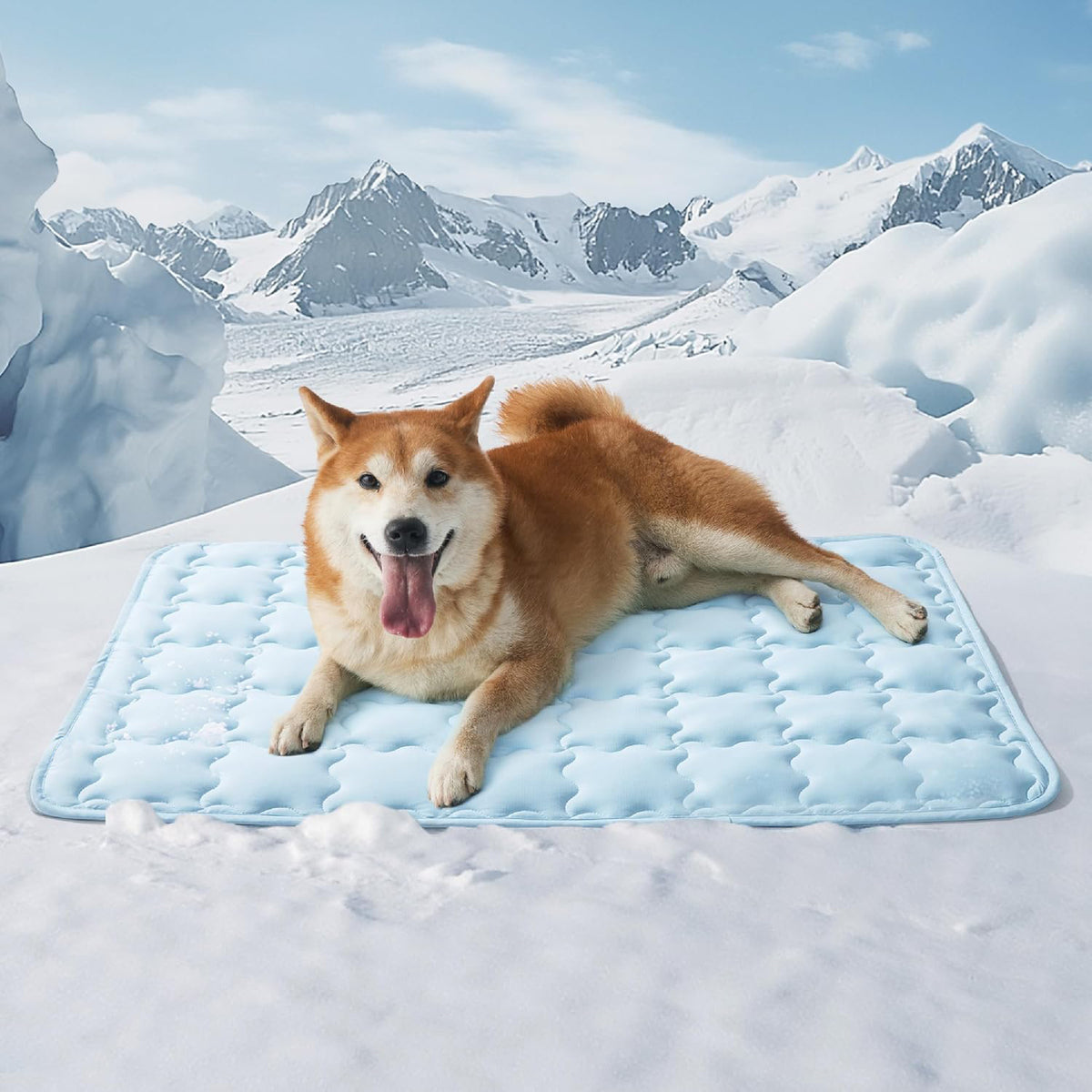 Machine-Washable Cooling Dog Ice Mat