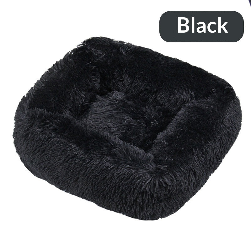 Winter Plush Pet Nest Square Mat