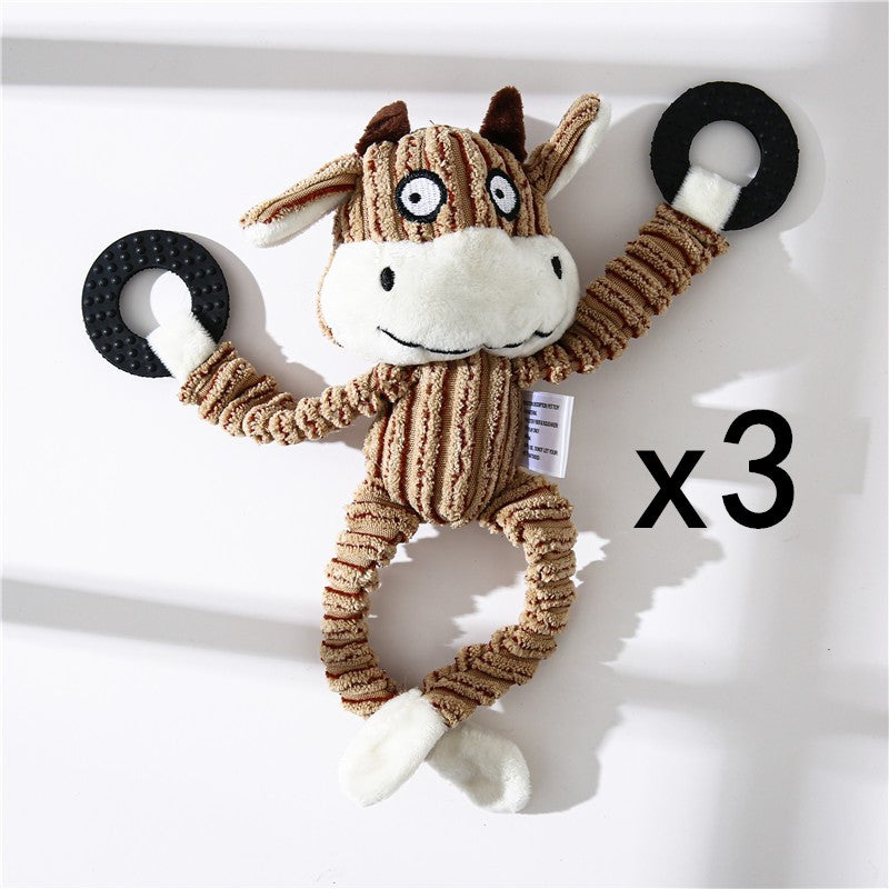 Donkey Plush Squeaky Dog Toy
