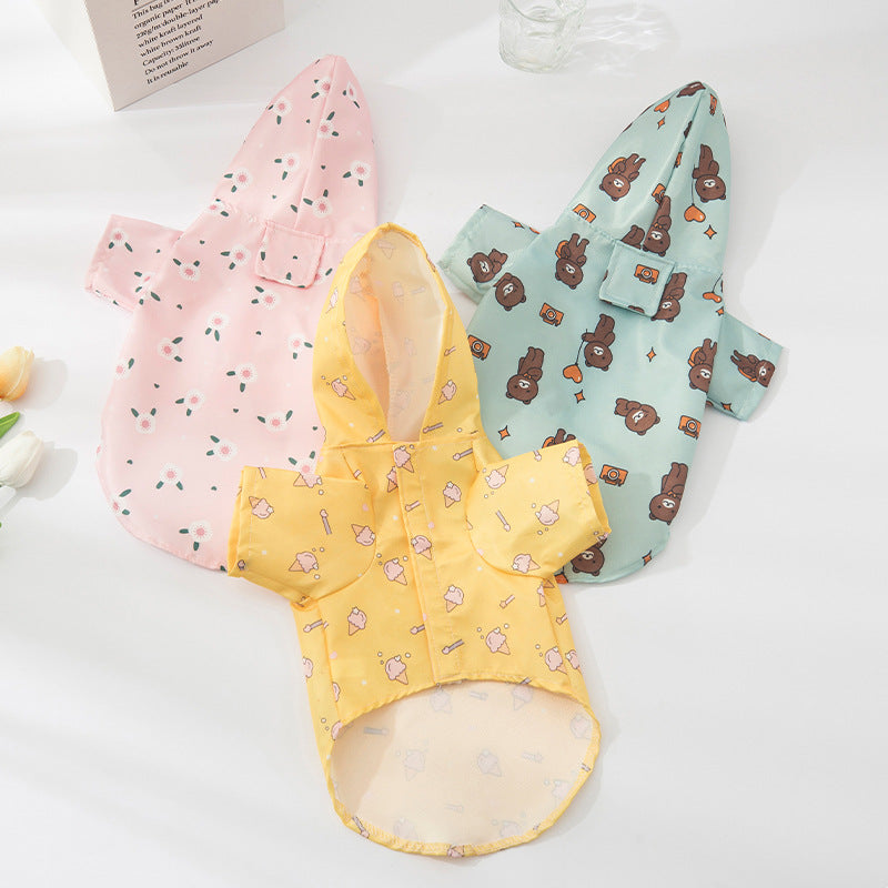 Fashionable Dog Raincoat