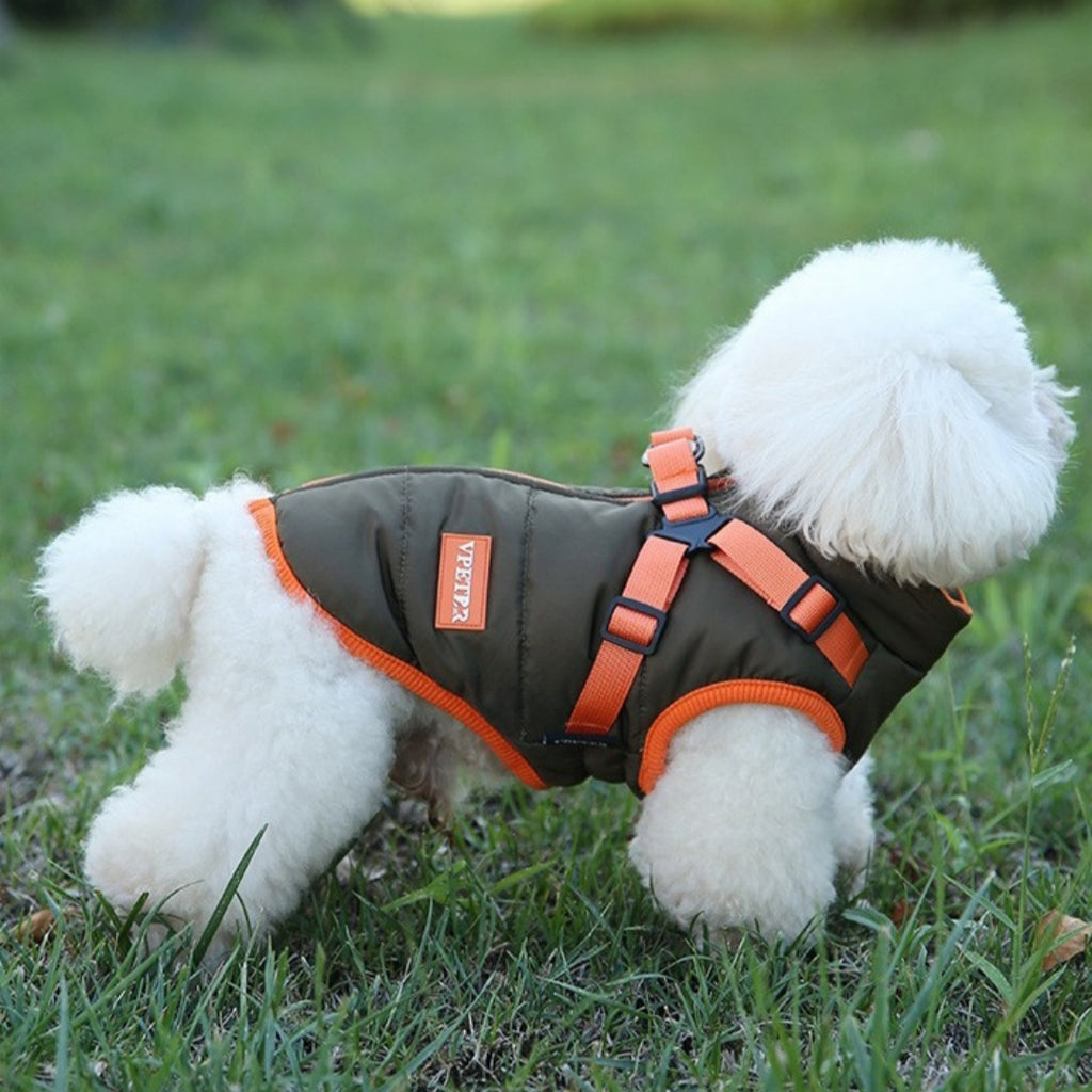 Fleece-Lined Two-Legged Dog Ski Suit