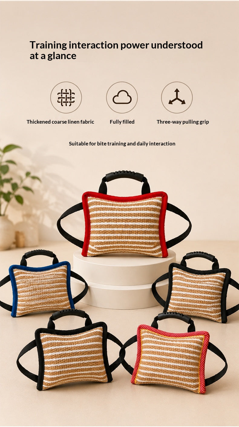 Jute Bite Cushion And Bite Roll For Training