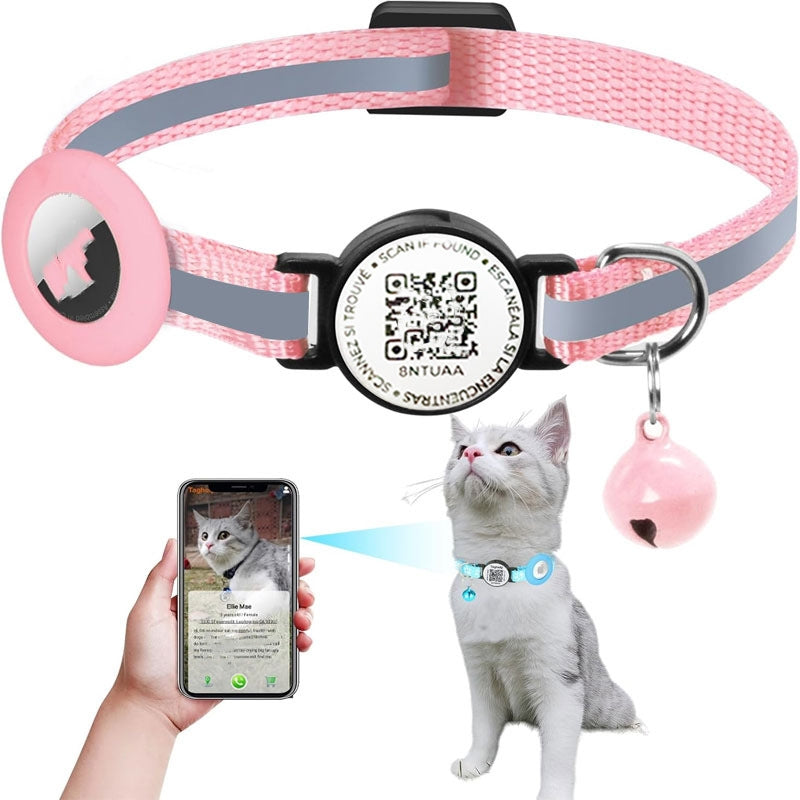 QR Code Anti-Lost Tracking Dog Collar