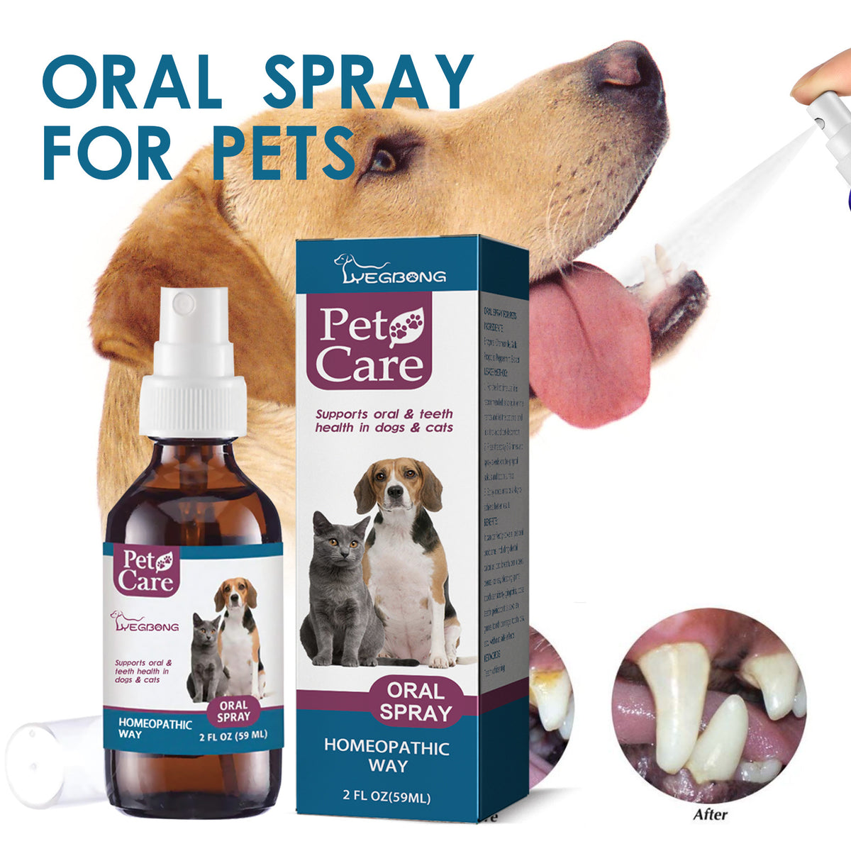 Pet Oral Spray for Teeth and Breath