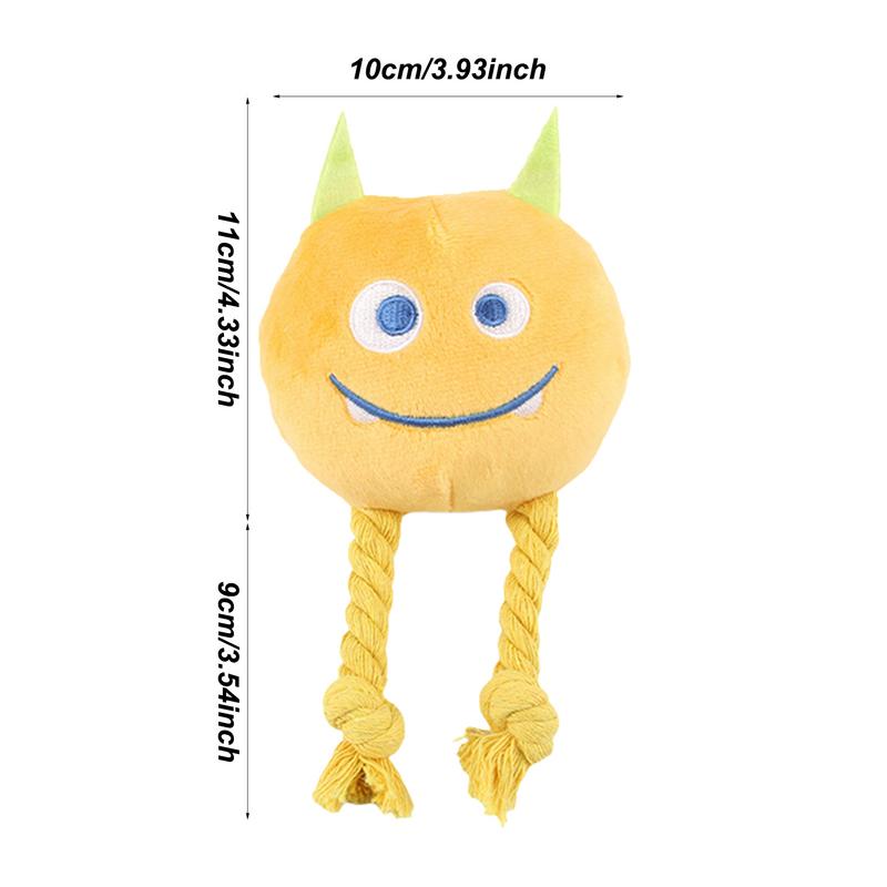 Squeaky Toys For Dogs Strong Knot Design Cartoon Chewable Teething Toys Decorative Multifunctional Relaxing Supplies Dog