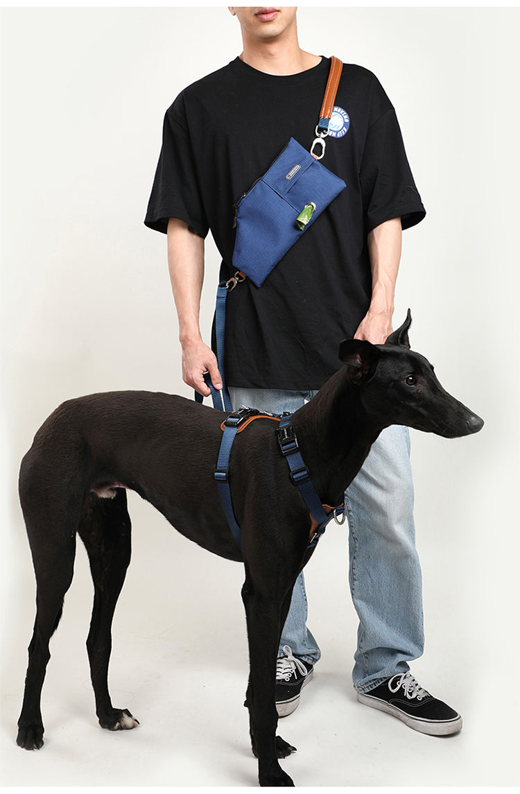 Pet Dog Traction Rope Chain Does Not Hold Hands Large Dogs Go Out Knitted Belt