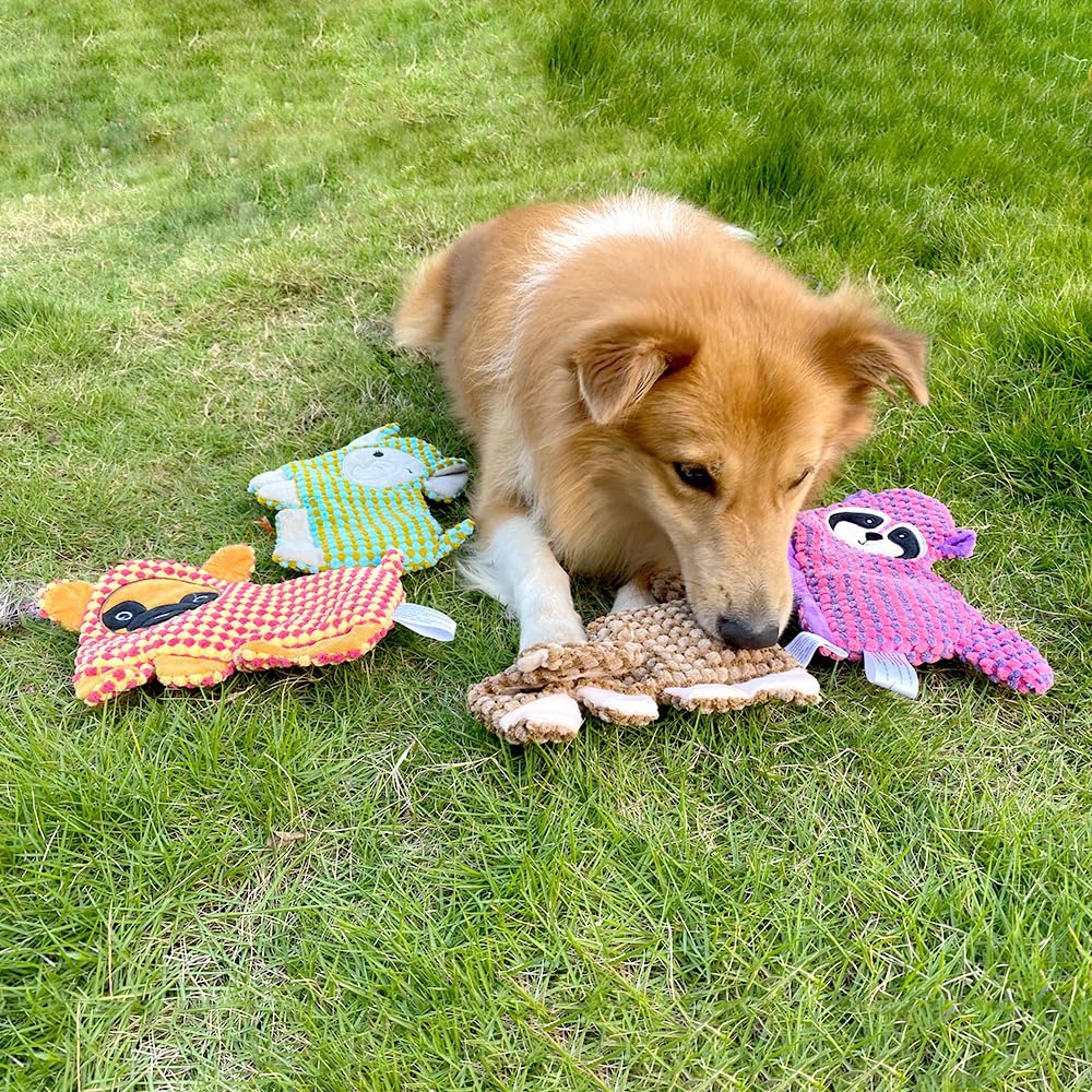 No-Stuffing Squeaky Crinkle Dog Toy