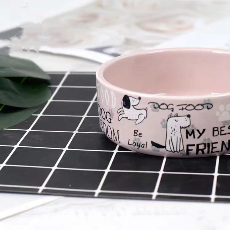 Cute Baiyun Clay Pet Bowl