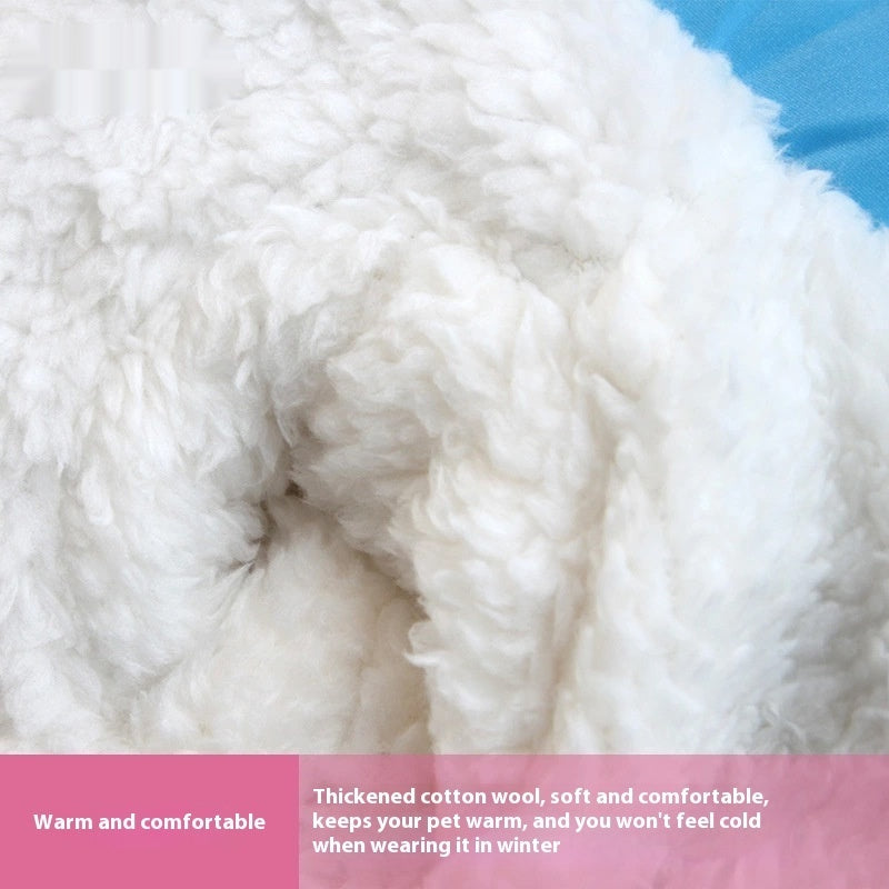 Thickened Reflective Plush Dog Coat