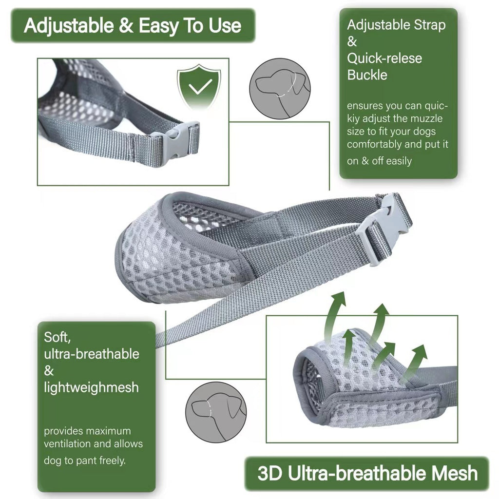 Medium Breathable Mesh Dog Muzzle