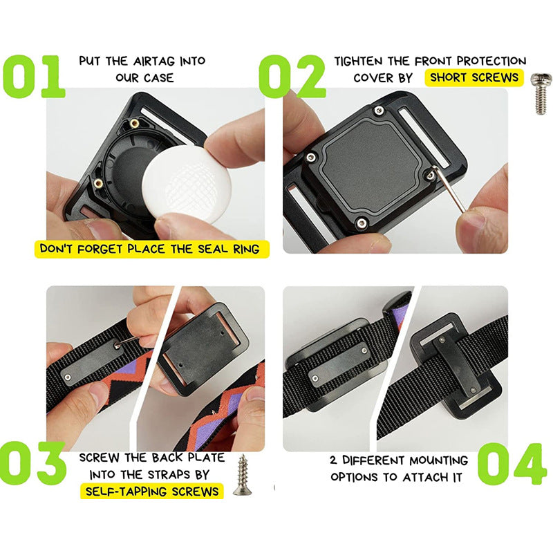 Waterproof Protective Case For Airtag Anti-Lost Case Dog Collar Tracker