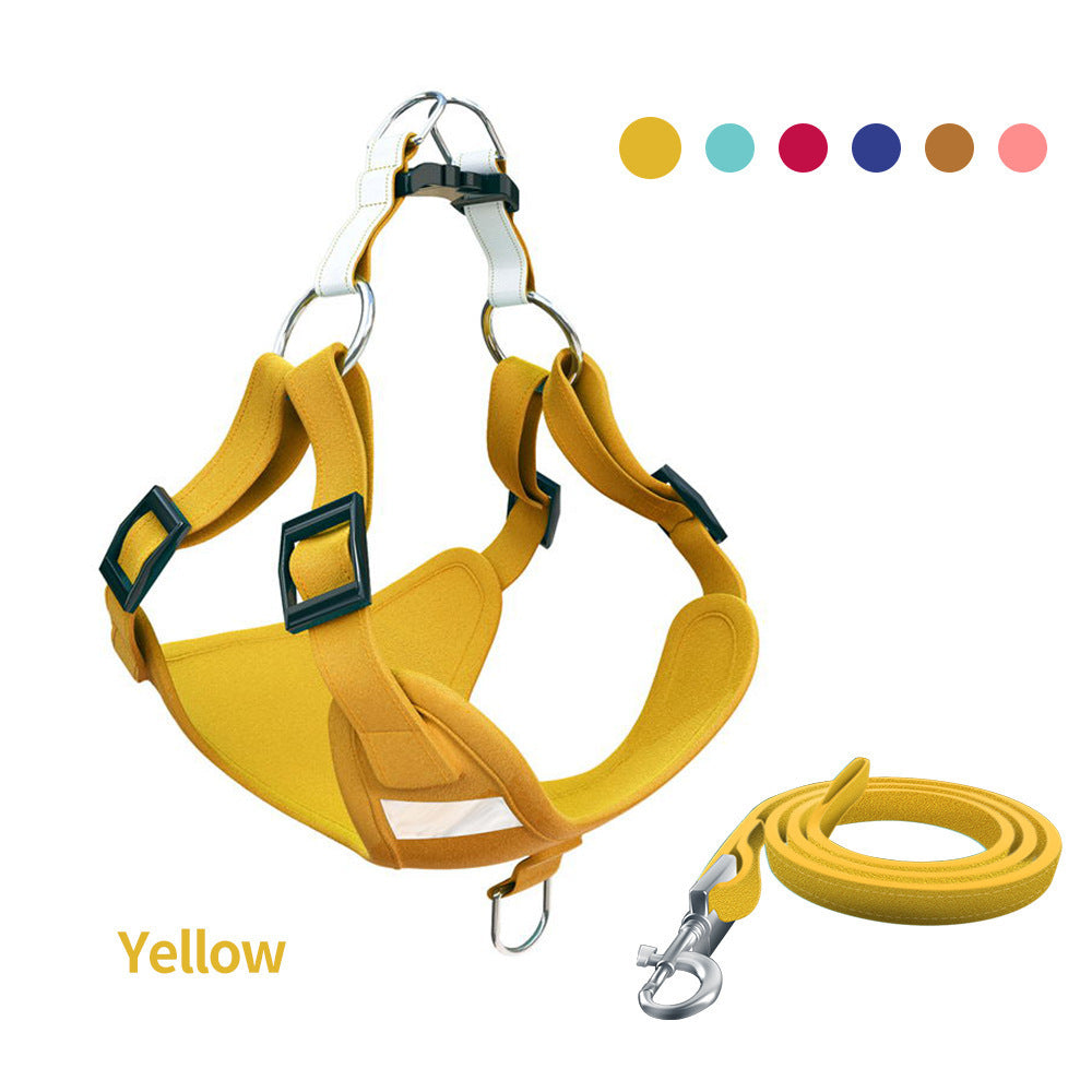 Reflective Dog Leash Vest Harness Set