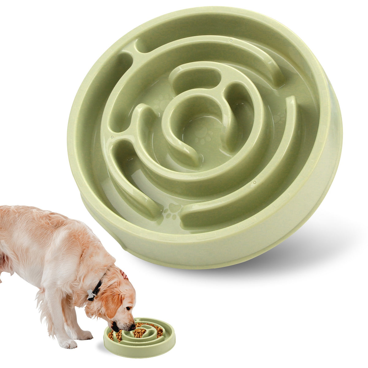 Slow Feeder Anti-Spill Puzzle Dog Bowl