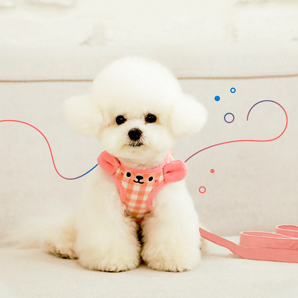 Vest-Style Dog Harness And Leash