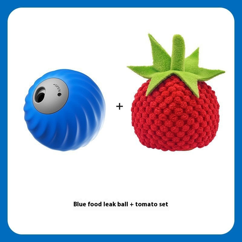 Pet Electric Food Dropping Ball Puzzle Self-Hi Relieving Stuffy Toys