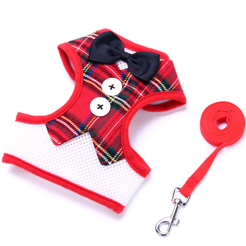 Small Dog Vest Harness with Bow