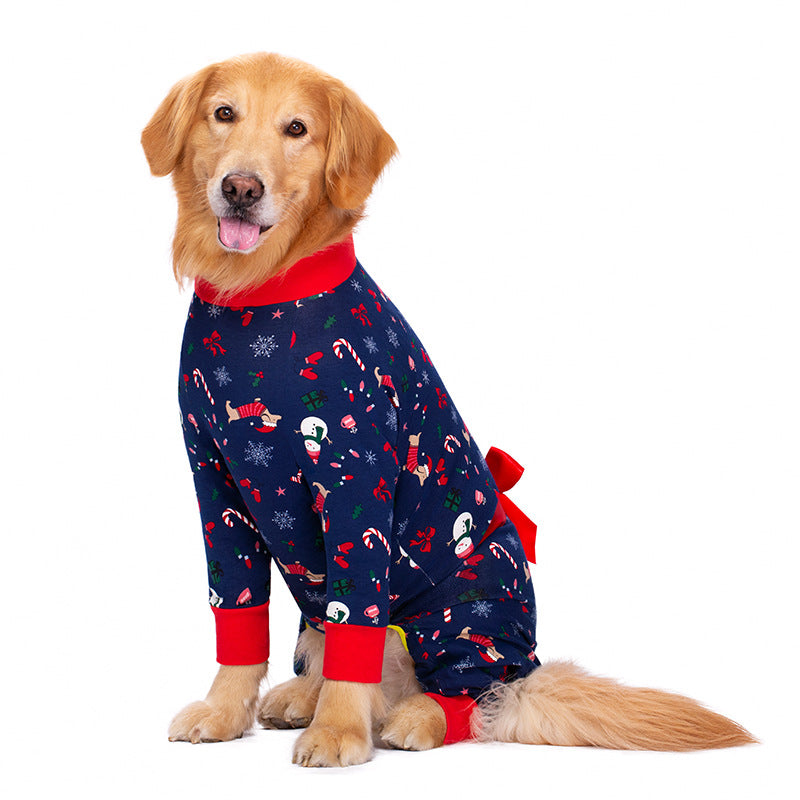 Anti-Fur Bow Big Dog Pajamas
