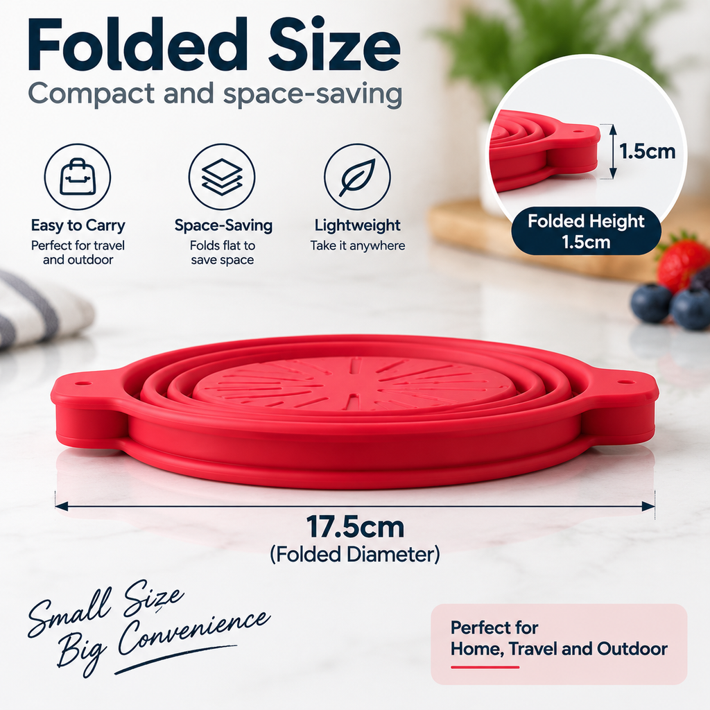 Collapsible Silicone Travel Food Bowl