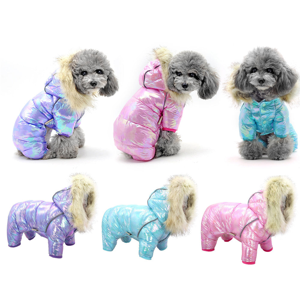 Dog Clothes Colorful Hat Four Legged Sweater Button