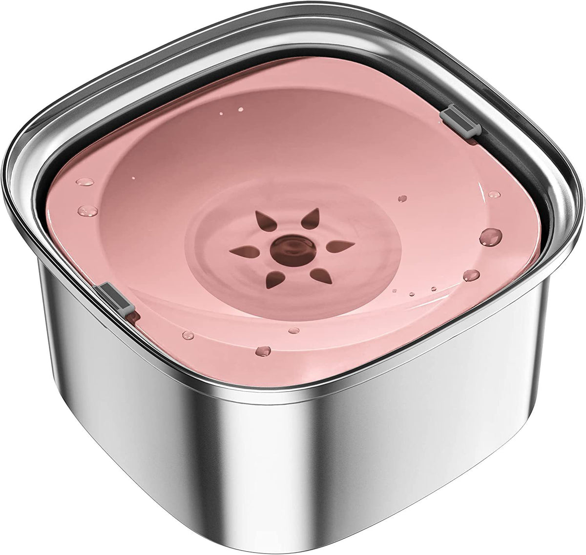 Large Floating Stainless Steel Pet Water Bowl