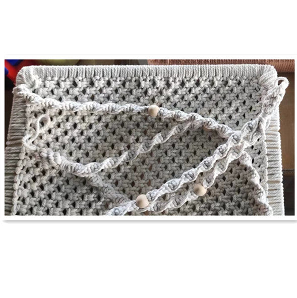 Bohemian-Style Cotton Rope Hand-Woven Pet Hammock Basket Pet Bed