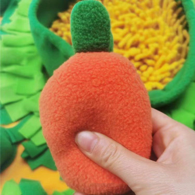 Fleece Pet Sniff Pad and Carrot