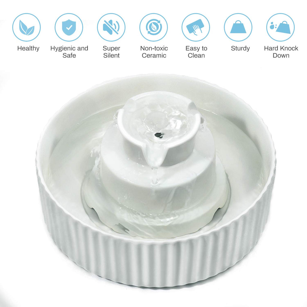 Cake Ceramic Pet Water Dispenser