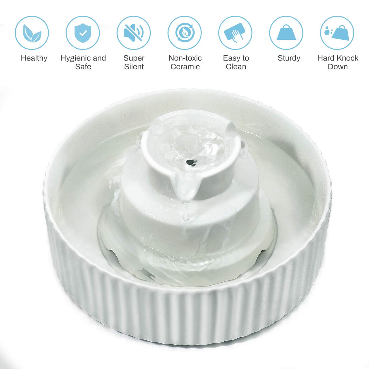 Cake Ceramic Pet Water Dispenser
