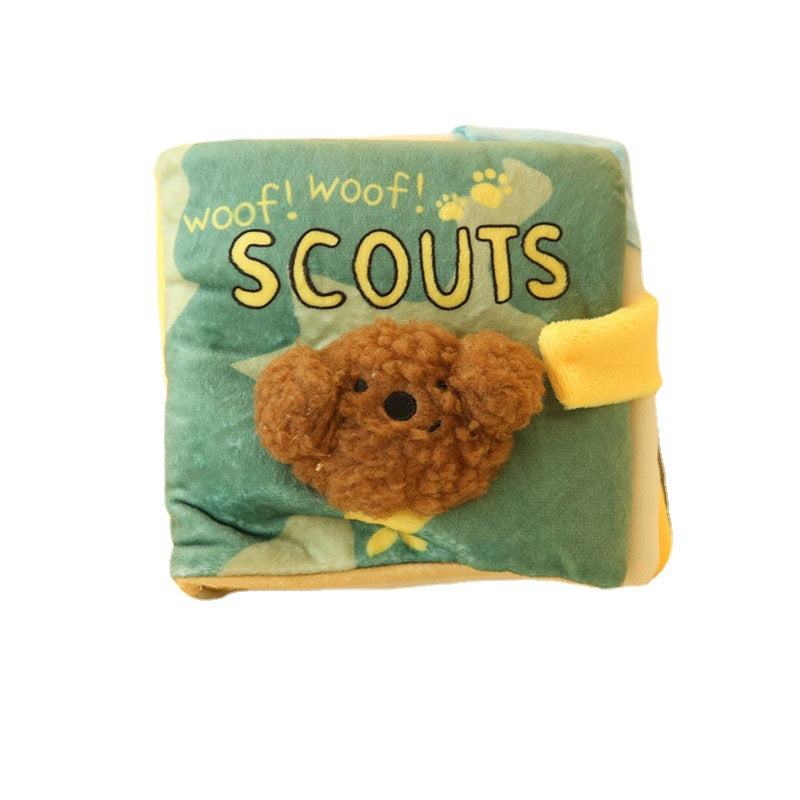 Cute Cloth Book Toy For Dog Food Leakage, Smell And Sound