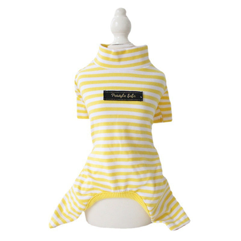 Cotton Eight-Color Striped Dog Leggings