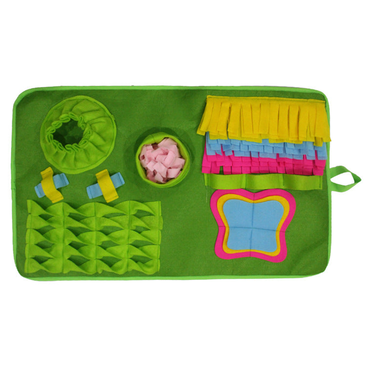 Lawn Series Butterfly Flower Creative Dog Sniffing Mat Pet Toy
