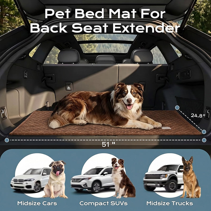 Plaid Car Pet Rear Seat Mat