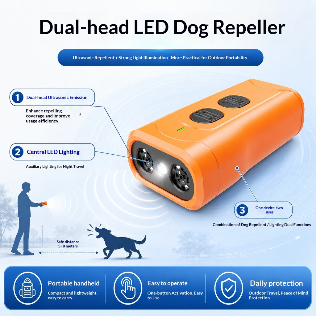 Handheld Ultrasonic Anti-Bark Dog Training Device