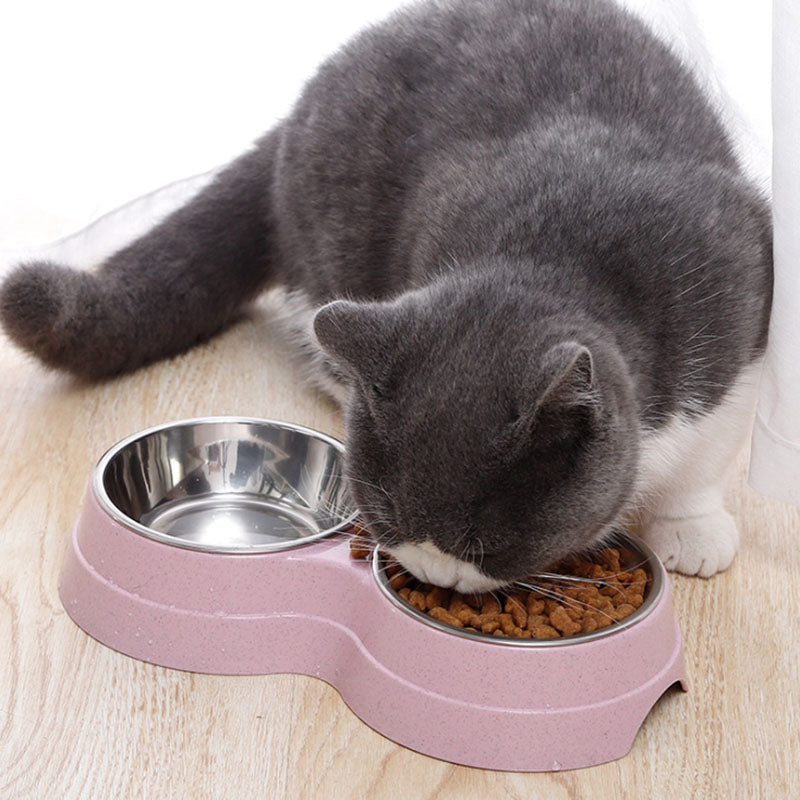Stainless Steel Rice Bowl Pet Supplies